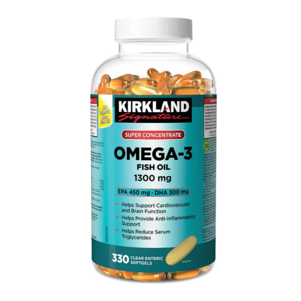 Kirkland Signature - Omega-3 Super Concentrated Fish Oil 1300mg 330 Tablets