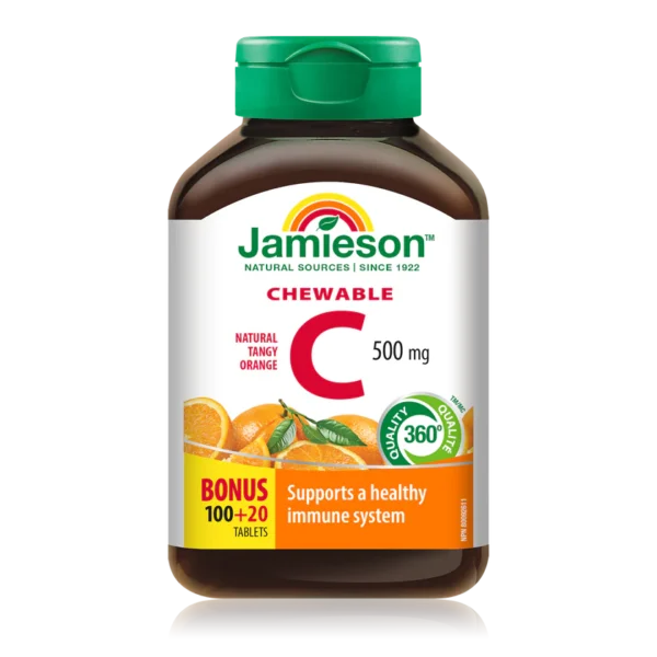 Jamieson - 維他命C咀嚼片(橙味) 120粒