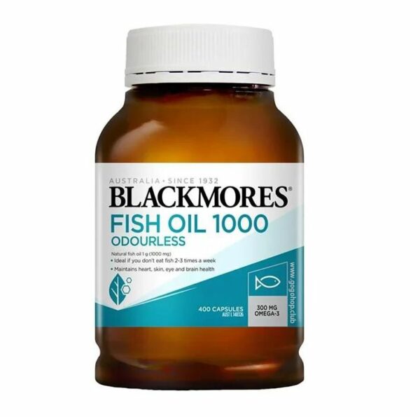 BLACKMORES - Odorless Fish Oil 1000mg 400 Tablets