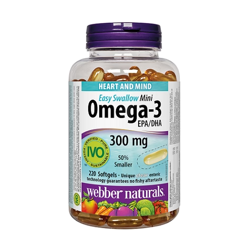 Weber - Omega-3 Fish Oil Mini Capsules 300mg 220 Softgels