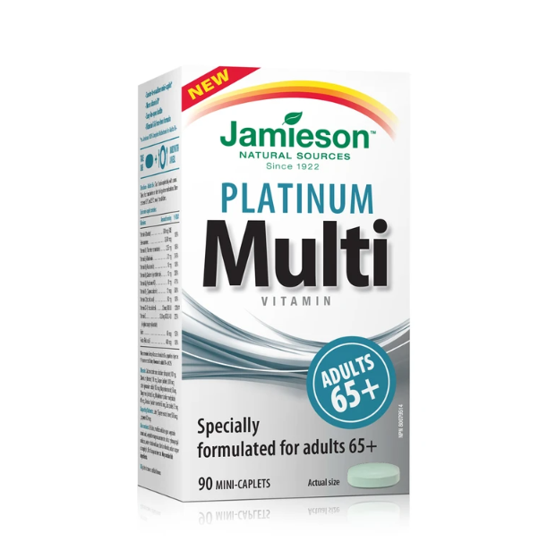 Jamieson – Multivitamin Platinum Formula 65+ 90 Capsules