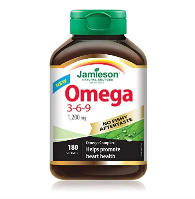 Jamieson - Gold Extra Strength Cardio Omega 3-6-9 1200mg 180 Tablets