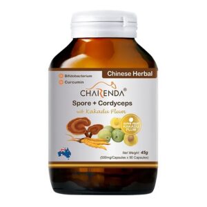 Charenda – 靈芝破壁孢子蟲草膠囊(添加薑黃素) 90粒