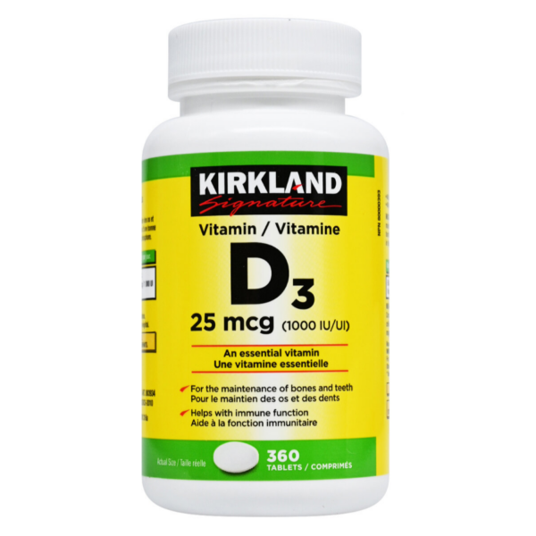 [Short-term Clearance Price] Kirkland Signature - Vitamin D3 1000IU 360 Tablets