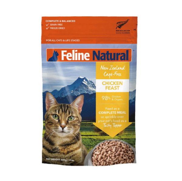Feline Natural - F9 Freeze Dried Cat Food Chicken Feast 320g