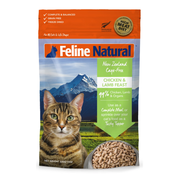 Feline Natural - F9 Freeze Dried Cat Food Chicken Lamb Feast 320g
