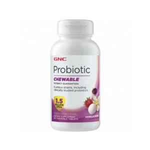[Short-term clearance price] GNC - Vanilla and berry flavored probiotic chewable tablets 15 million 100 tablets