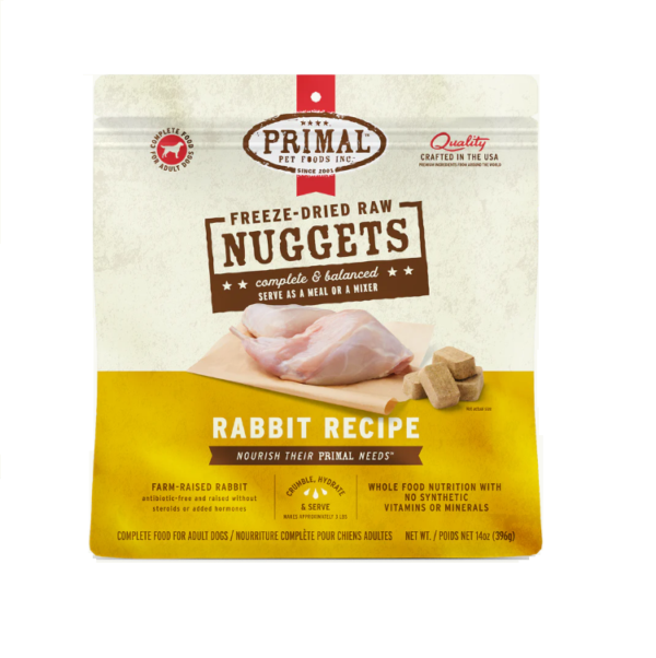 Primal - Freeze Dried Rabbit Dog Food 14oz