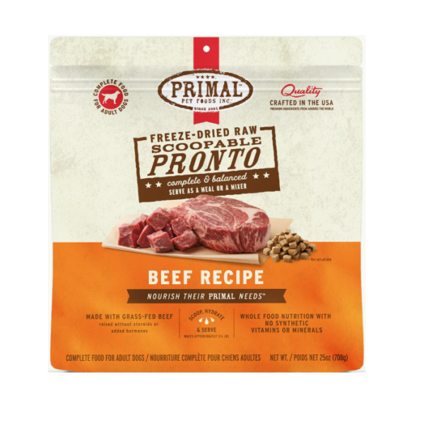 Primal - 脫水凍乾肉粒狗糧 牛肉配方 16安士