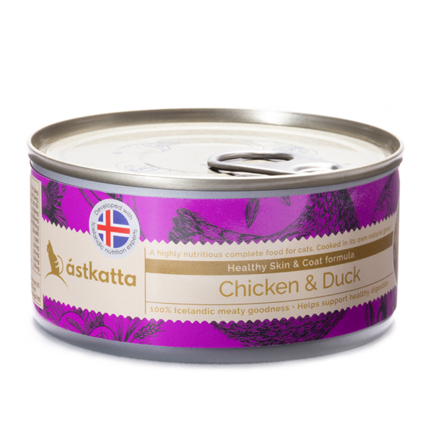 Astkatta - Free range chicken and wild duck staple food can | Skin care and hair beauty formula 80g