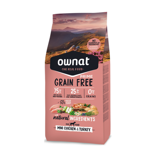 [Short-term clearance] OWNAT - Pastured Chicken and Turkey Dog Food (Small Pellets) | Formula for all-age dogs with picky appetites 1 / 3 kg