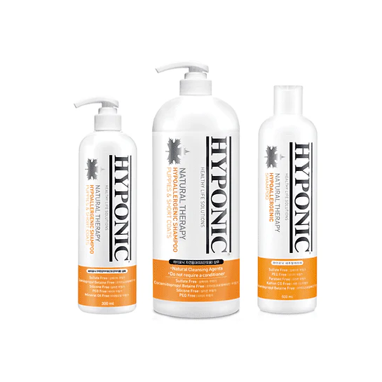 HYPONIC - Ultra Hypoallergenic Highly Moisturizing Intensive Care Shower Liquid for Puppies and Short-haired Pets 300 / 500 / 1500 ml