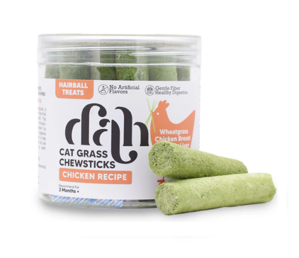 dah - Easy Hair Removal | Freeze-dried Cat Grass Bites Chicken Formula 75g
