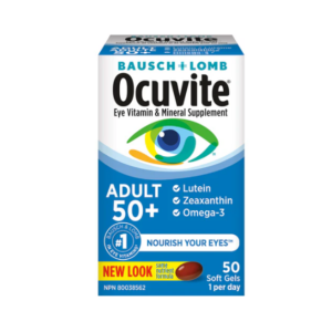 Bausch and Lomb - Ocuvite® 50+ Eye Care Formula Lutein + Zeaxanthin + Omega-3 50 Tablets