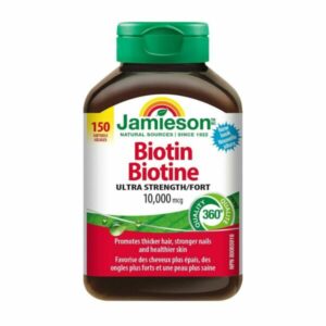 <a href="https://gogoherbs.com/en/product/jms076">Jamieson - 10x Potent Biotin 10,000 mcg</a>