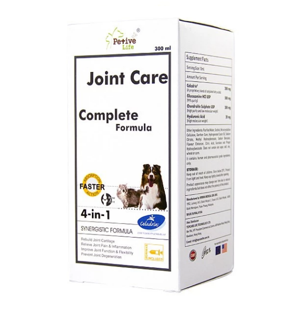 Petive Life – Special Effect 4-in-1 Joint Flexibility for Dogs and Cats 60ml / 300ml