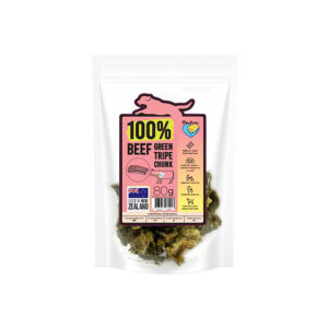 PawEver – Air Dried Beef Grass Stomach 80g