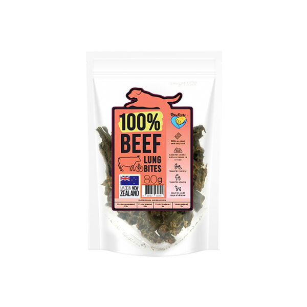 PawEver – Dried Beef Lung Granules 80g