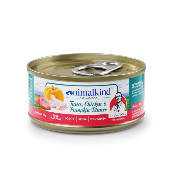 Animalkind - For Dogs and Cats | Tuna, Chicken & Pumpkin Surf & Turf 70g