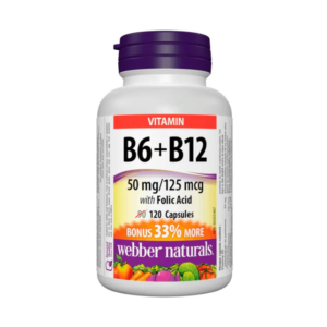Weber Health - Vitamin B6 + B12 + Folic Acid 120 Tablets
