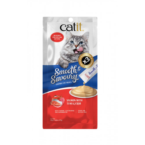 Catit Recipes – Salmon, Tuna, Crab Meat Puree 15g x 4