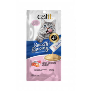 Catit Recipes – Salmon, Tuna and Shrimp Puree 15g x 4