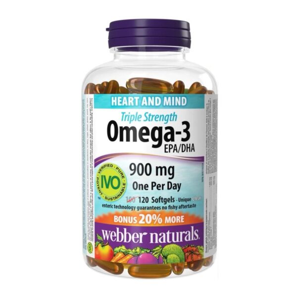 Webergen - Triple Strength Omega-3 (900 mg EPA/DHA) 120 Tablets