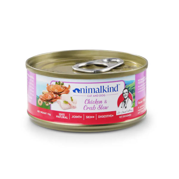 Animalkind – for cats and dogs | Chicken and Crab meat surf and turf feast 70g