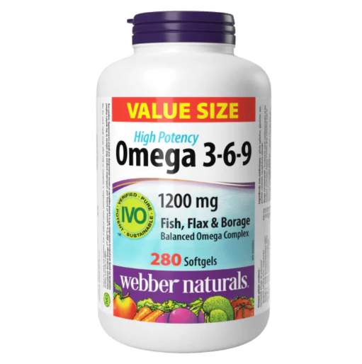 Weber Health - High Potency Omega 3-6-9 1200mg 280 Tablets