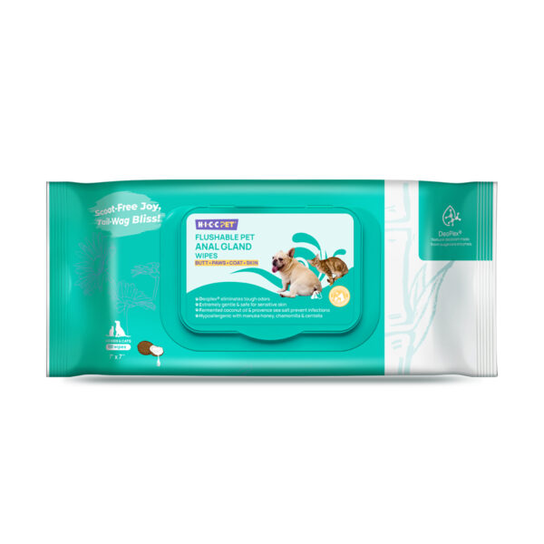 HICC Pet® – Pet Anal Gland Wet Wipes 100 Pieces