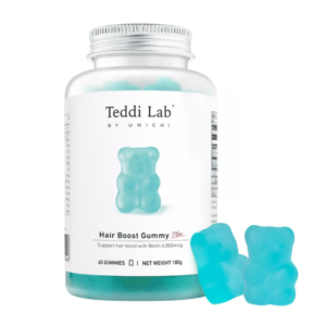 Unichi - Teddi Lab® 生髮育髮小熊軟糖 升級版 海鹽青提味 60粒