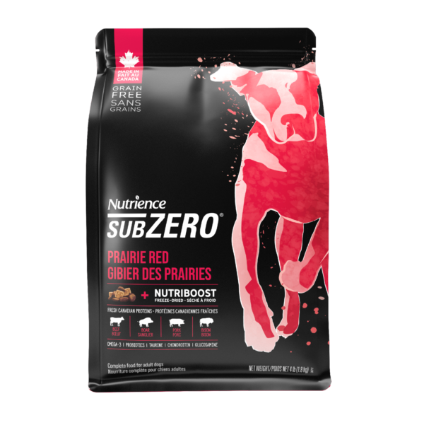 Nutrience SUBZERO – 凍乾鮮牛肉無穀物高蛋白狗糧 | 紅肉、海魚成犬配方 1.8 / 10公斤