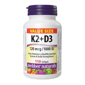 維柏健 - 維他命K2 120微克 + D3 25微克 110粒