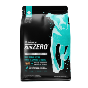 Nutrience SUBZERO – 單一動物蛋白無穀物鴨肉梨狗糧 | 全齡犬配方 1.8 / 10公斤