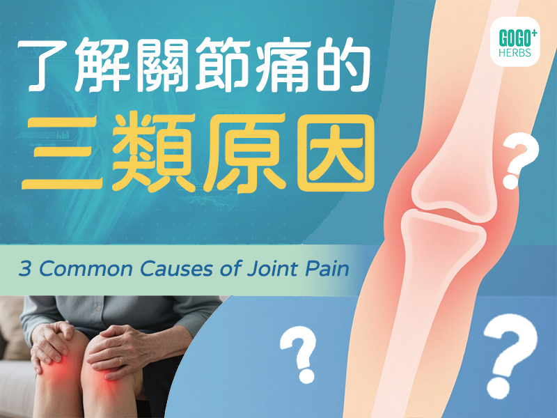 了解關節痛的三類原因