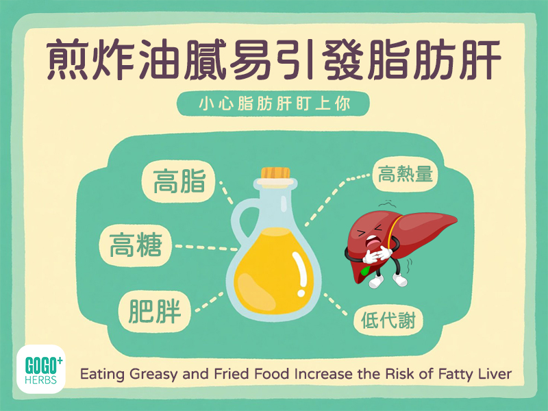 煎炸油膩易引發脂肪肝