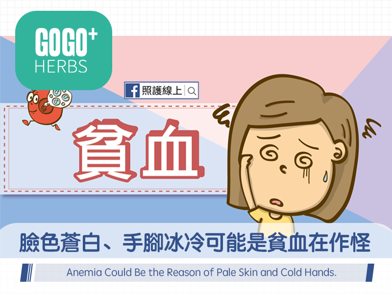 臉色蒼白、手腳冰冷可能是貧血在作怪。