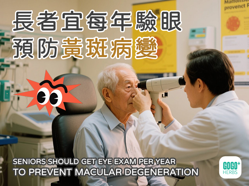 長者宜每年驗眼預防黃斑病變