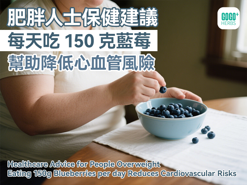 肥胖人士保健建議：每天吃150克藍莓幫助降低心血管風險