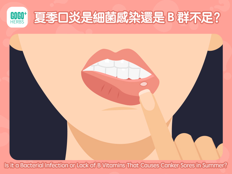 夏季口炎是細菌感染還是B群不足？