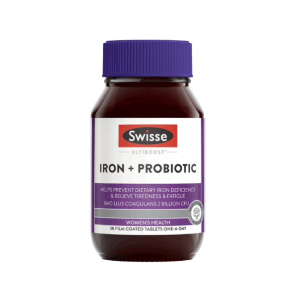 Swisse - Iron + Probiotics 30 Tablets