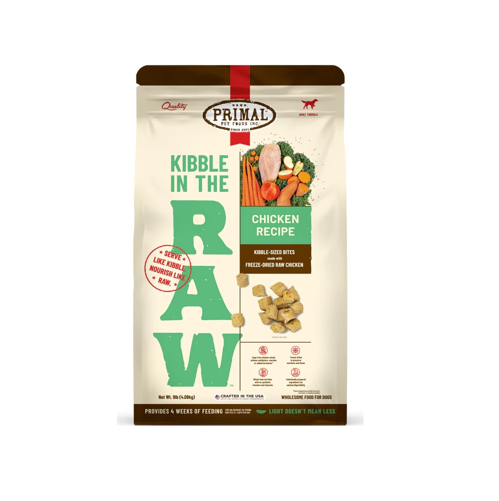 【限時優惠】Primal – Kibble in the Raw 凍乾生肉糧1.5磅 x 4包 - Image 4