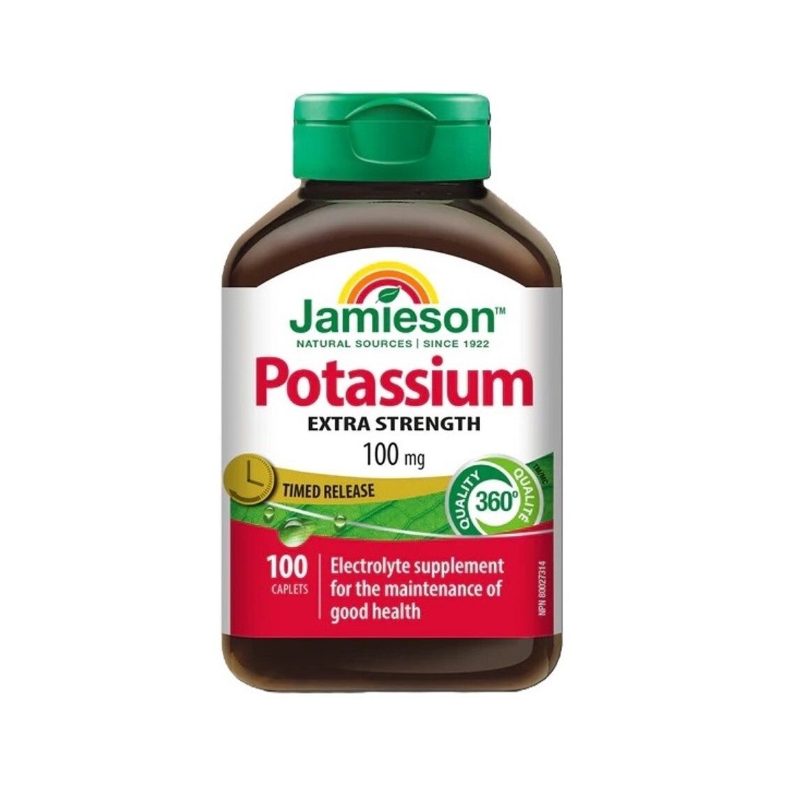 Jamieson – 長效特強健體鉀 100毫克 100片