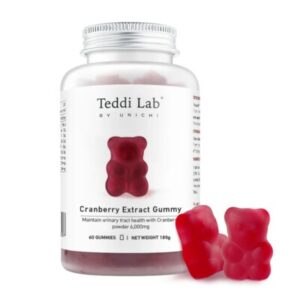 Unichi - Teddi Lab® 蔓越莓精華小熊軟糖 蔓越莓味 60粒