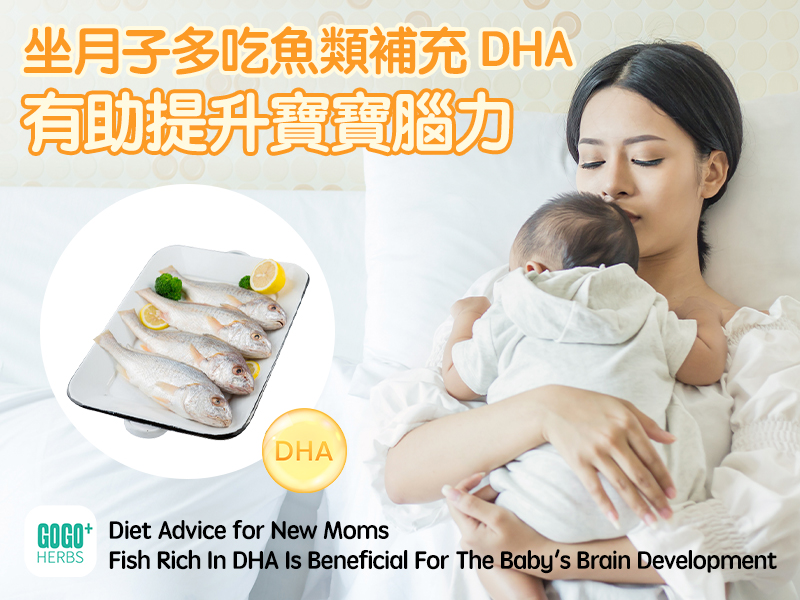 坐月子多吃魚類補充DHA有助提升寶寶腦力