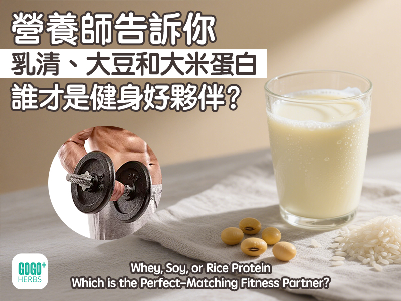 營養師告訴你乳清、大豆和大米蛋白，誰才是健身好夥伴？
