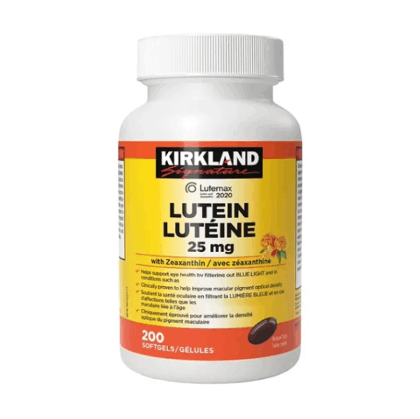 Kirkland Signature - 葉黃素 25毫克 + 玉米黃素 5毫克 200粒軟膠囊