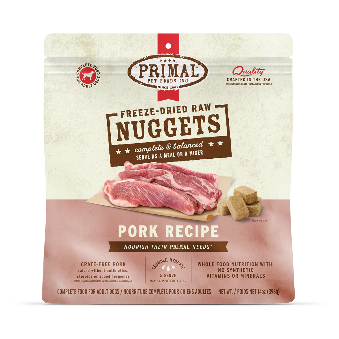 【限時優惠】Primal - 凍乾脫水貓 / 狗糧 14安士 x 4包 - 影像 4