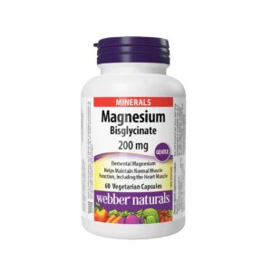 維柏健 - 雙甘氨酸鎂 200毫克 60粒素食膠囊