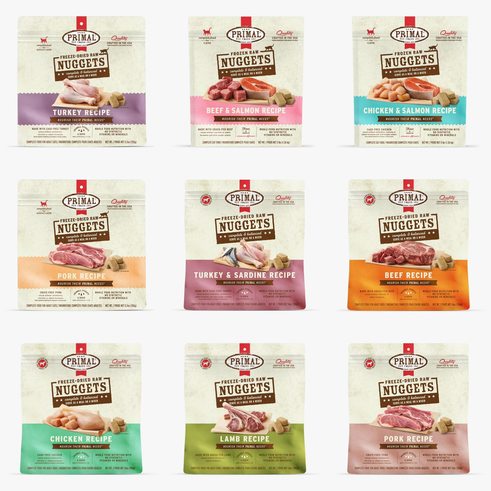 【限時優惠】Primal - 凍乾脫水貓 / 狗糧 14安士 x 4包